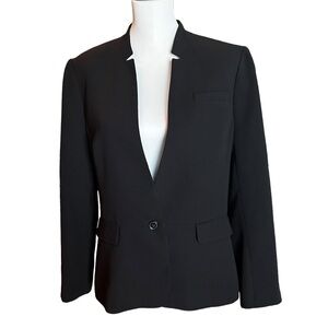 BANANA REPUBLIC Women’s Collarless Black Blazer SZ 14